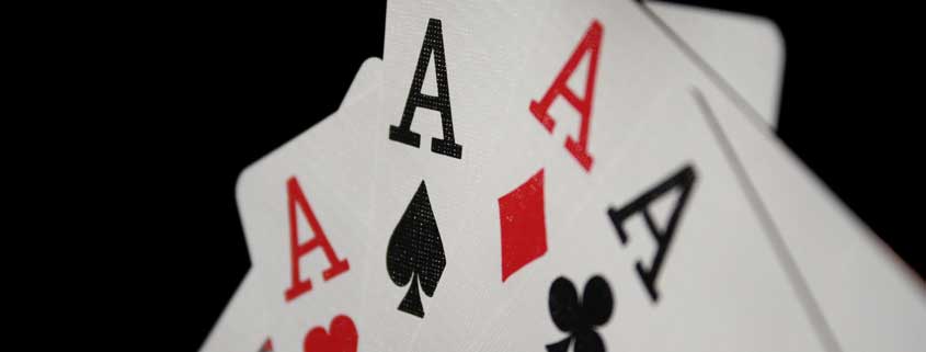 Playing cards - Four aces - publicdomain
