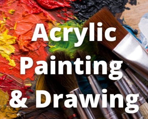Acrylic Painting & Drawing class post