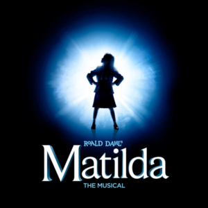 Matilda The Musical Full Art Vertical Vortex Logo