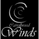 Carrollwood Winds Logo - white letters on black