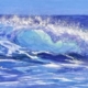 “Dancing Sea Spray” by Betsy Ore Glass