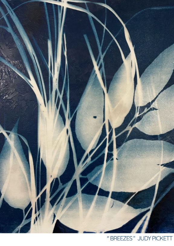 Encaustic Impressions - Breezes by Judy Pickett