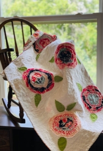 Cottage rose Quilt - from Connie Mirabella